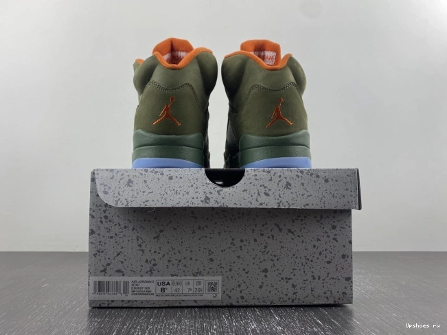 Olive 314259-381 Retro Jordan 5 1114